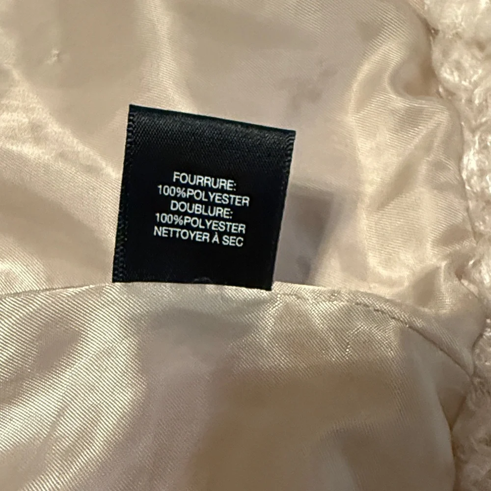 Design Lab Lord & Taylor Cream Teddy Vest